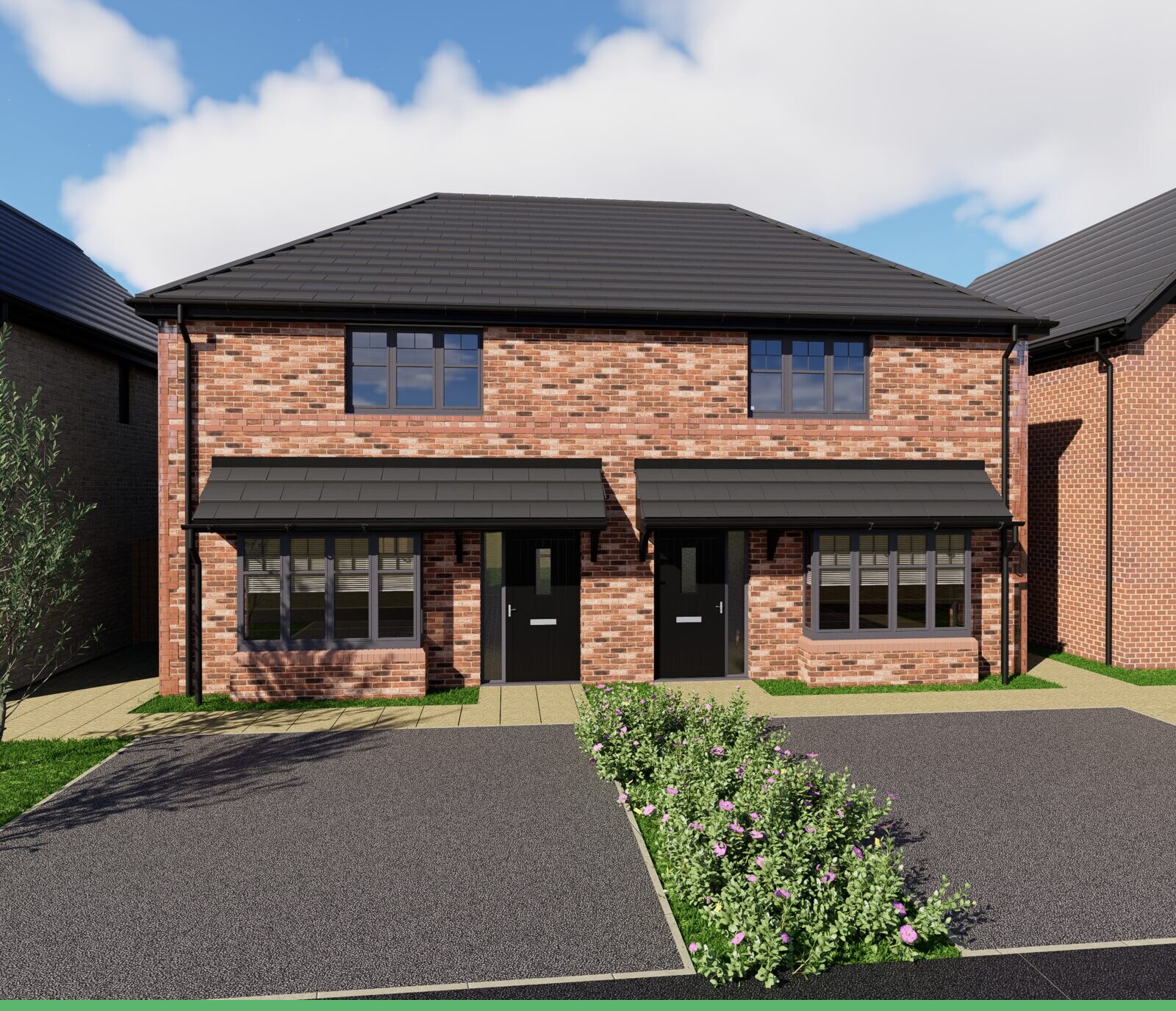 The Barton – 3 bedroom semi-detached home at Weaver’s Rise, Mellor Brook